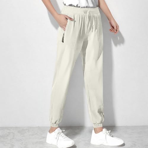 Boys Joggers Size 14-16 Summer Trendy Elastic High Waisted Pants Girls Casual Baggy Quick Dry Light Workout Pants2