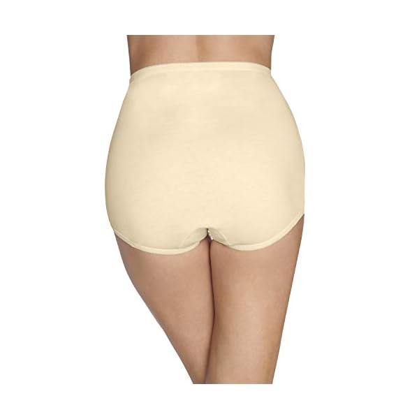 Vanity Fair womens Lollipop Plus Size Panties 3 Pack 15861 Briefs, Elastic Leg Opening - Candleglow (3 Pack), 10 US