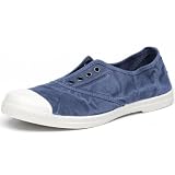 Natural World Eco - Zapatillas Mujer de algodón orgánico y Caucho - Color Azul Marino - 102E