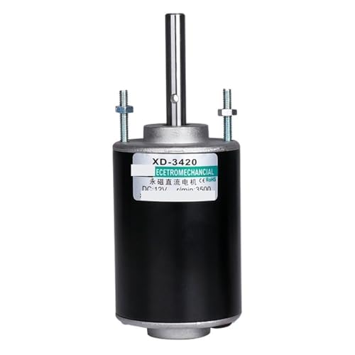 Moteur cc arbre long 30W 3420 aimant permanent pour machine électrique 12v 24v