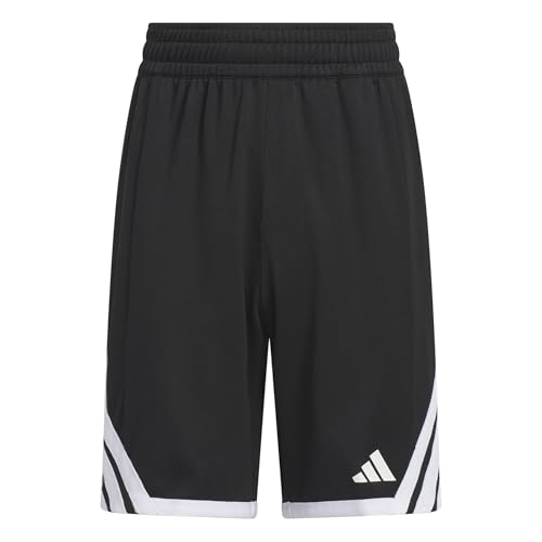 adidas Unisex Kinder Y Everyday Pro Bball Short Shorts, Black/White, 13-14 Years