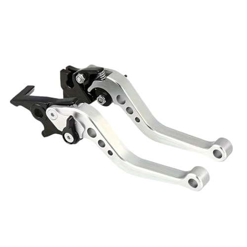 Leviers de frein à main moto universels argentés pour tambour