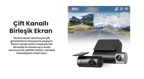 70Mai Telecamera A510 1944P Hdr Gps Adas 4G Connettività 70Maggio 4G Fotocamera Anteriore A510 Dvr Auto 24H Supporto Parcheggio Fotocamera Posteriore (Solo Fotocamera Anteriore) - 7