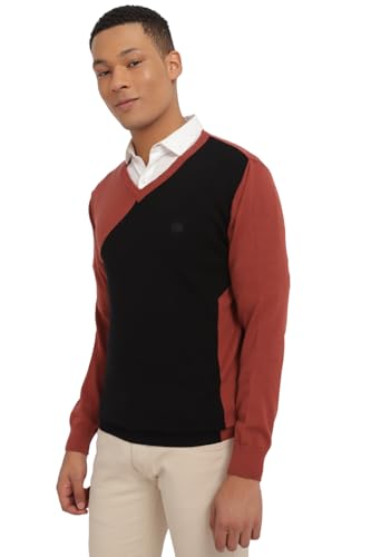 Image of Allen Solly Men's Cotton Casual V Neck Sweater