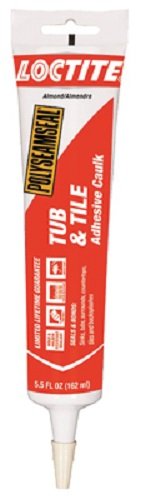 Loctite 2138418 5.5 oz Polyseamseal Almond Tub & Tile Caulk - Quantity 6