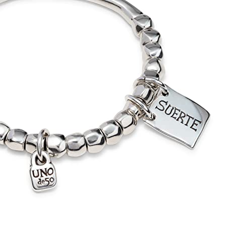 Uno de 50 LUCKY Stretch Bracelet, Sterling Silver-Plated3