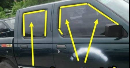 Gumowa uszczelka uszczelka uszczelka odporna na warunki atmosferyczne do Nissan Frontier D22 4Door 1998 2005 (tylna prawa)