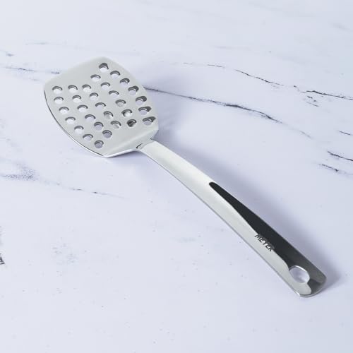 Image of Meyer Stainless Steel Slotted Turner for Dosa, Roti, Omlette, Paranthas, PavBhaji, Breads | Kitchen Tools for Home, 33cm
