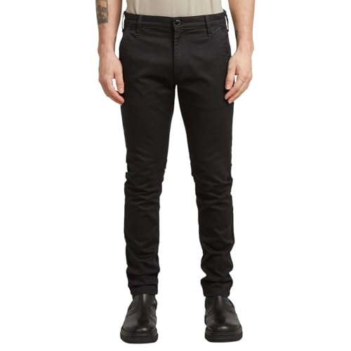 G-STAR Raw - Mens Skinny Chino 3.0, Color Dk Black, Size: 33W x 34L