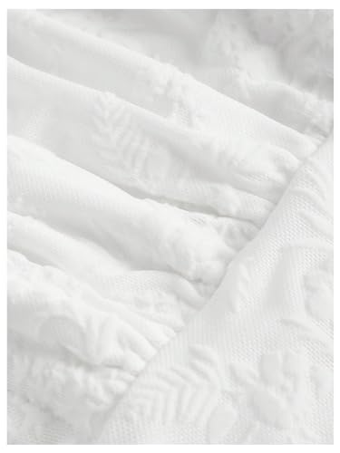 Verdusa Women's Floral Print Tie Front Ruched Sweetheart Neck Cap Sleeve Crop Blouse Top4