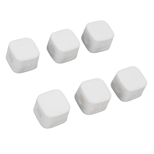 Aramox Magnetic Cable Clips 6 Pack, portacables magnético adhesivo para cables de carga telefónica y gestión de cables en escritorio y auto (Blanco) miniatura 6