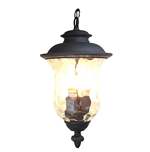Lustre extérieur suspendu ajustable lanterne étanche style vintage campagne