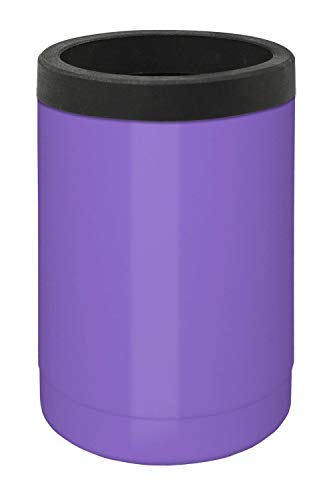 True North Stainless Steel Insulated Beer Holder, Can Cooler, Keeps Drinks Ice Cold For 12 Hours, Fits All 12 oz Cans and Bottles, Beach Lavender