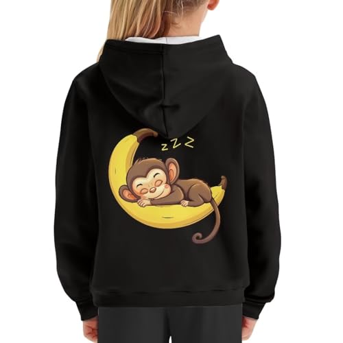 Poceacles Unisex Kids Sweatshirt Boys Girls Hooded Kangaroo Pocket Long Sleeve Pullover Hoodies Age 6-16 Year Youth Hoodie2