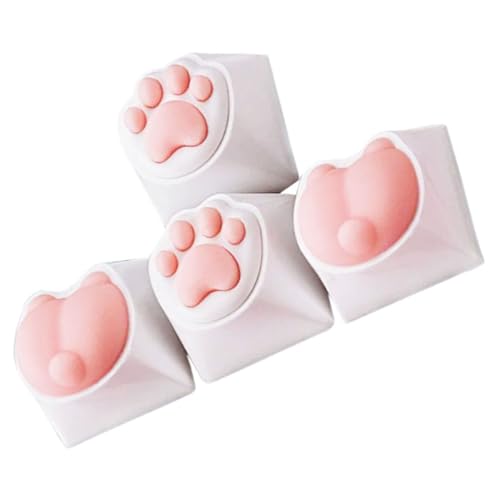 Teclas de pata de gato de silicona para teclados mecánicos y setups de juego