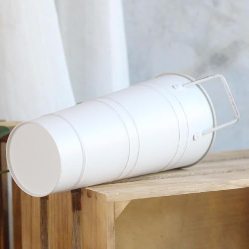 Vase en métal galvanisé de 11,9 cm pour décoration de table