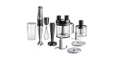 Braun MultiQuick 9 Batidora de mano, mezclador, procesador de alimentos XL, tecnología Active PowerDrive, tazón multifuncional con capacidad de 0.6L, 1200W, MQ9187XLI, negro