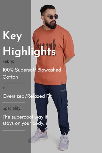 Image of FUAARK Blurred Oversized Sports and Gym T-Shirt for Men