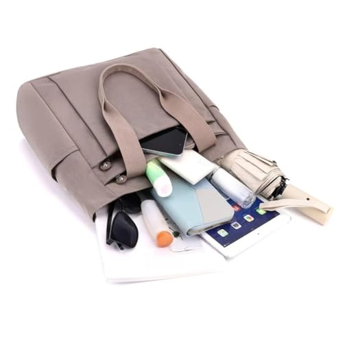 Bolso tote ligero de nylon para mujer con múltiples bolsillos miniatura 5