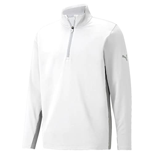 Puma Golf Mens Gamer 1/4 Zip Sweater, Bright White, Large Us #TOP27