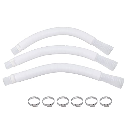 3Pcs Swimming Pool Hose,Swimming Pool Accessories,Hose Polyethylene Plastic Replacement Pressure Resistant Leak Proof Pool Pump Hose