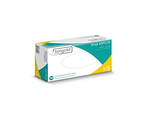 Preisvergleich Produktbild BINGOLD Einmalhandschuhe Nitril 30Plus, Dunkelblau (100-er Pack)
