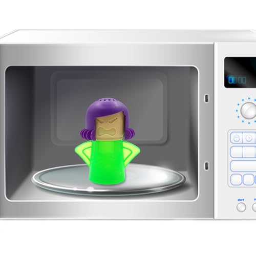 Limpiador de microondas de la mamá enojada – Limpiador a vapor para microondas – Cool Mom Absorbe olores para para casa u oficina, fácil de limpiar en cuestión de minutos