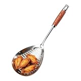 Skimmer - Skimmer - Herramienta de freír multiusos de acero inoxidable con de , para cocineros aficionados y profesionales, adecuado para pollo asado, wan tan, patatas fritas, albóndigas