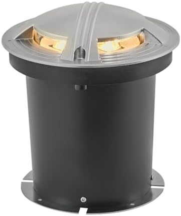 Hinkley Sparta 7" Flare LED Round Quad-Directional Well Light, Stainless Steel Landscaping Indicator