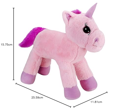 Image of DearJoy Big Fibre Filled Stuffed Animal Unicorn Soft Toy for Baby Also Used as Plush Toy Hugging Like Teddy Bear Soft Toys for Kids Boys & Girls, Birthday Gift (65 cm, Pink)