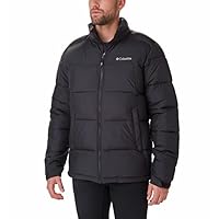 Columbia Men's Pike Lake Jacket, Puffer Jacket, Black, Size M