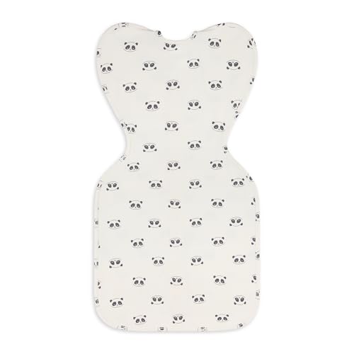 Image of Love To Dream Swaddle UP, Baby Sleep Sack, Twin Zipper For Easy Diaper Changes, Arms UP Position, Hip-Healthy, Lightweight & Breathable, Sleeping Bag, Moderates Temperature 24-27C, Medium, Panda 3-6M
