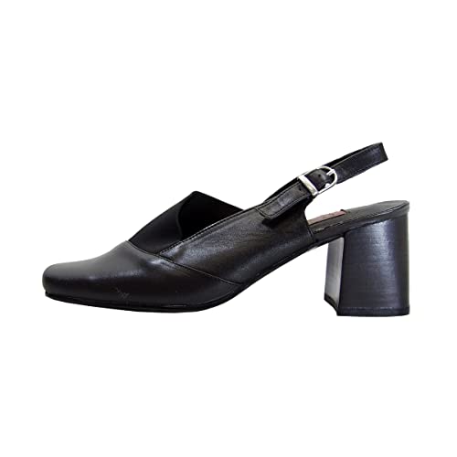Peerage Katrina Women's Wide Width Leather Slingback Pumps3