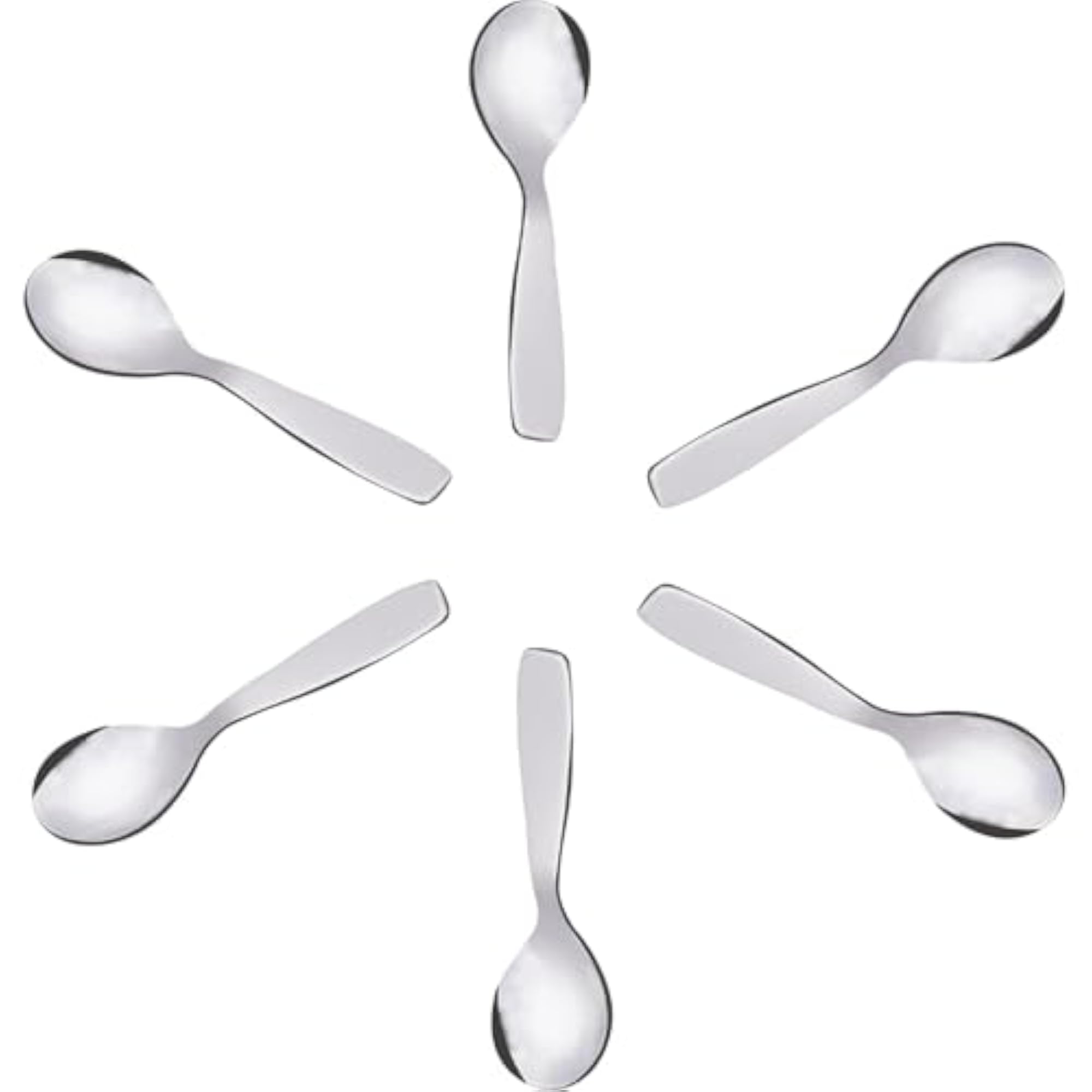 Stainless Steel Small Spoons Set, 6 Pieces