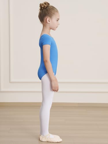 Image of WEGETIT Ballet Leotards for Girls Toddler Dance Leotard with Skirt Kids Gymnastics Outfits Ballet Dance Tutu Dress