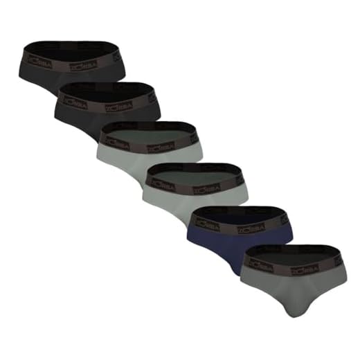 Kit 6 Cuecas Zorba Slip Plus 716 Pto/Graf/Mho/Chu - M