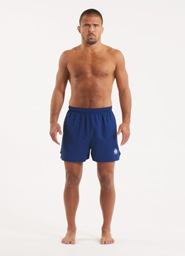 Pitbull - West Coast męskie krótkie spodnie sportowe, szybkoschnące, krótkie spodnie sportowe, męskie, wygodne spodnie fitness, krótkie spodnie do biegania, męskie, granatowy, M