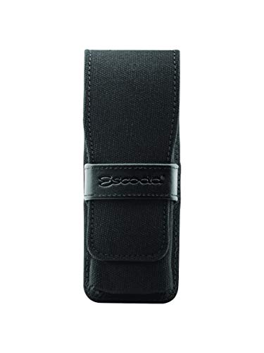 Escoda Artist Watercolor Travel Brush Set W/ Canvas Pouch, 3 Short Handle Brushes (Black) #TOP2