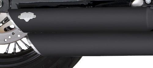 Round Twin Slash 3" Slip-On Mufflers for Harley Davidson 2008-2013 FXDF and 2010-2012 FXDWG Dyna Models