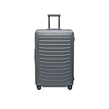Bric's 4W Trolley L Porsche Design Hard Case Roadster, Hand Luggage Case with 4 Wheels, Ultralight, Compression System, USB Connection, TSA Closure, Dimensions: 51 x 78 x 29/33, Anthracite Matte