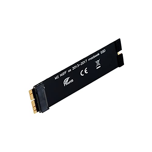 Tablor M.2 NGFF PCIe SSD Connector Converter Adapter Card Drive for Upgrade MacBook 2013-2017 SSD Replacement HDD Hard Disk Drive Converter Card
