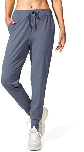 SANTINY Women's Joggers Pants Pockets Drawstring Running Sweatpan...