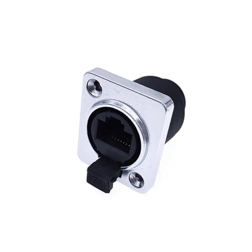 Conector RJ45 8p8c pasamuros Ethernet tipo D IP65 para chasis exterior 6