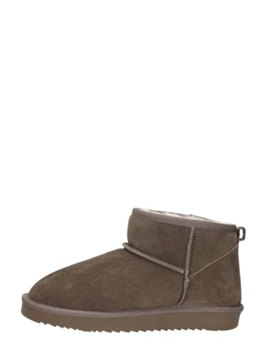 Bottines plates taupe pour femme : chaussures d'automne confortables