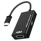MHL Micro USB auf HDMI Kabel, Micro USB auf HDMI 1080P Video Grafik Konverter für Samsung Galaxy S5, S4, etc. Handys mit MHL-Funktion (schwarz)
