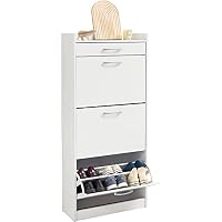 Amazon｜萩原(Hagihara) シューズラック 靴箱 下駄箱 3段 18足 収納