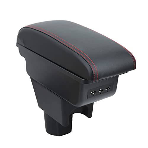 Bracciolo Centrale Auto Per Dacia Renault Sandero Logan 2 | Doppio Van Portaoggetti Con Porta USB | Installazione Semplice