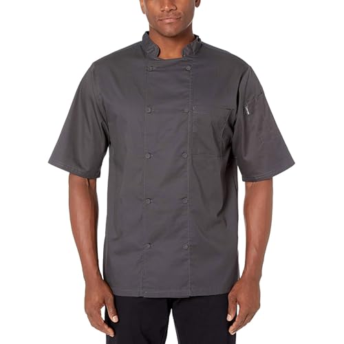 Image of Chef Code Men's Short Sleeve Unisex Cool Breeze Chef Coats
