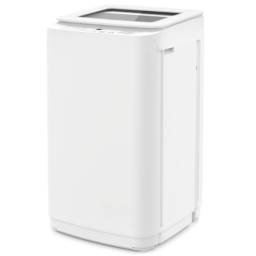 Image of Auertech Portable Washing Machine, 0.9 cu.ft Compact Fully Automatic Washer with Drain Pump, 10 Programs, 3 Water Levels, Small Washer Dryer Combo for Apartment, RV, Dorm