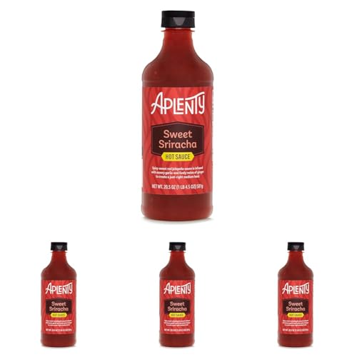 Amazon Brand, Aplenty Sweet Sriracha Hot Sauce, 20.5 Oz (Pack of 4) -  Amazon.com Services, Inc.